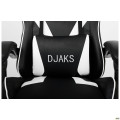 Кресло VR Racer Dexter Djaks черный/белый AMF