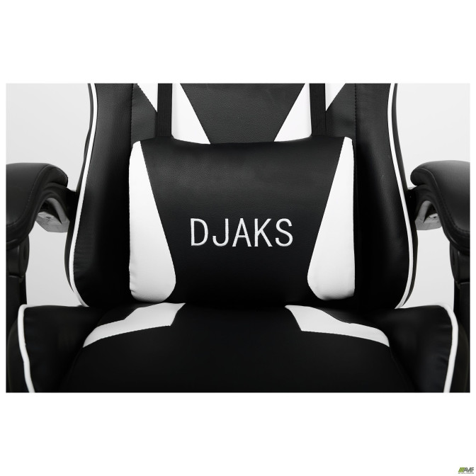 Кресло VR Racer Dexter Djaks черный/белый AMF