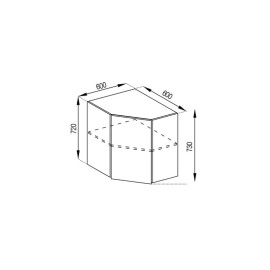 Кухонна секція верхня 60*60 Софі Світ меблів 
