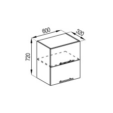 Кухонна секція верхня В 60 Б Адель Світ меблів
