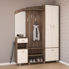 Передпокій Кароліна Дуб Катанія Чорний / Світлий Біж Світ Меблів