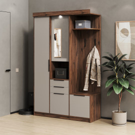 Прихожая Силуэт 1 Дуб Ливорно / Тоффи Мир Мебели