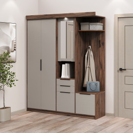 Прихожая Силуэт 2 Дуб Ливорно / Тоффи Мир Мебели