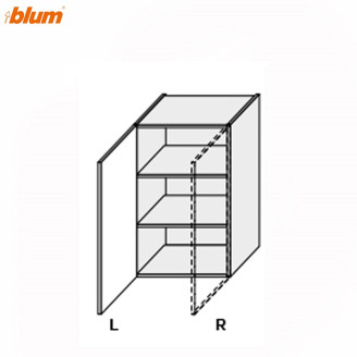 Кухонна секція Міленіум WG верхня 30В/720 1дв Pro Blum Права ML-433W/01R MiroMark