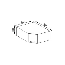 Кухонная секция антресоль А 90*90 Прованс Мир мебели