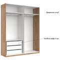 Шкаф 4Дв Бруно / Bruno Кашемир MiroMark BR-24-CM