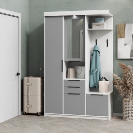 Передпокій Силует 1 Артвуд Світлий / Сіра Мишка Світ Меблів