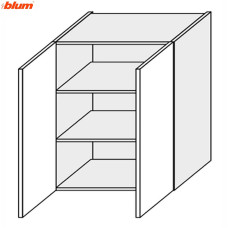 Кухонна секція Вінтаж верхня 80В/720 2дв Pro Blum VN-485W/9003 MiroMark