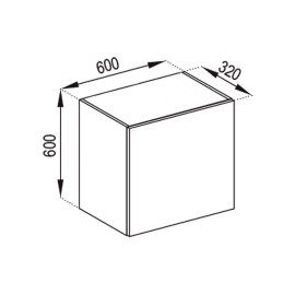 Кухонная секция под вытяжку 60 ОКАП (h-920) Софи Мир мебели 