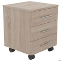 Тумба мобильная ОМ - 400 (400х400х500Н) (в сборе) Дуб Сонома AMF
