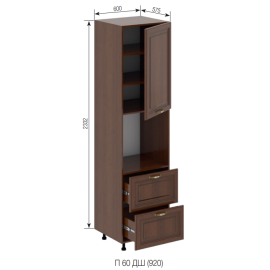 Кухонная секция пенал П 60 ДШ FAVORIT (h-920) Роксана Мир мебели