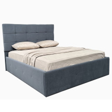 Кровать Мягкая обивка 1,6x2,0 Бристоль / Bristol Антрацит Велюр MiroMark SF-56-BR/BA