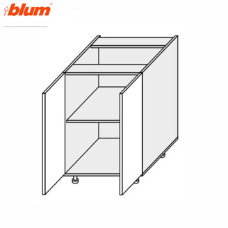 Кухонная секция Миллениум WG нижняя 60Н/820 2дв Pro Blum ML-071W/01 MiroMark