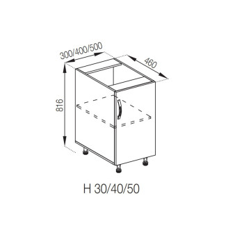 Кухонная секция нижняя Н 40 Прованс Мир мебели Кухонная секция нижняя Н 40 Прованс Мир мебели