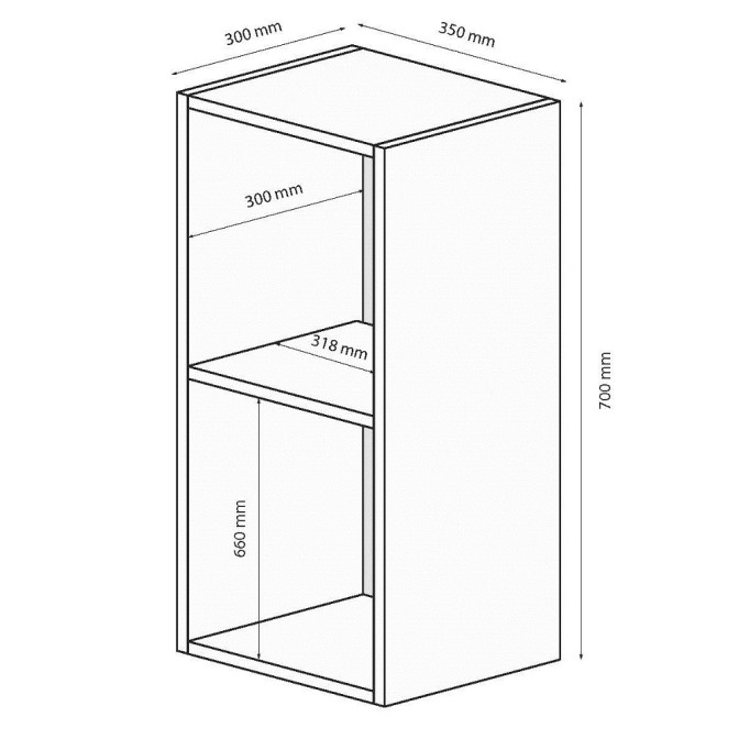 Секция BOX-15 / Глянец Чёрный MiroMark BX-15-BL