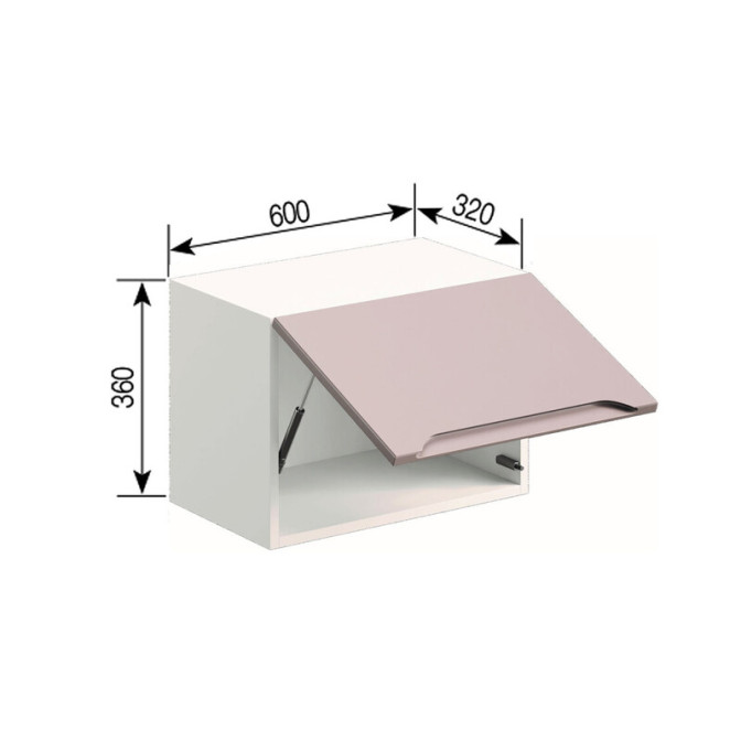 Кухонная секция антресоль А 60 (320) Зарина Мир мебели