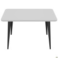 Стол Cherry 1200 (1200х670хН770) Черный Графит / Белый AMF