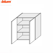 Кухонна секція Мері верхня 60В/720 2дв Pro Blum MR-469W/9003gl MiroMark
