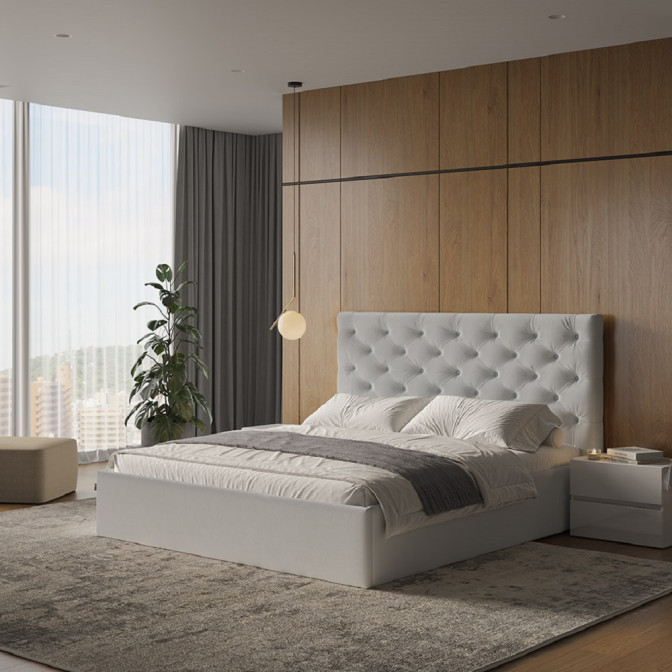 Кровать Мягкая обивка с подъёмным механизмом 1,8х2,0 Ривьера / Riviera MiroMark SF-48-RV