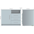 Тумба Универсальная ОМ - 411 (700х420х600Н) Дуб Сонома AMF