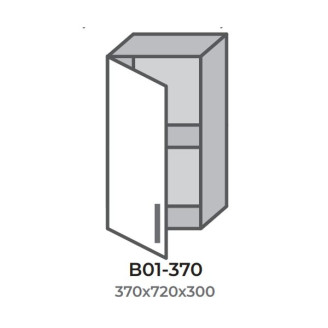 Кухонна секція В01-370 верхня 370 один фасад Оптима Еверест  