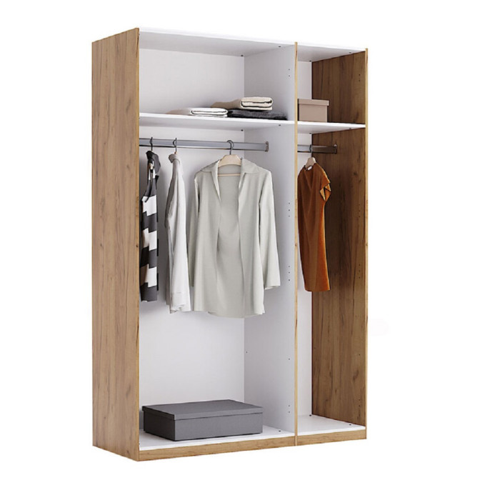 Шафа 3Дв із дзеркалом Міла / Mila Глянець Білий MiroMark MA-13-WB