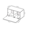 Секция BOX COLOR- TV 1,40 / Глянец Кашемир MiroMark BX-43-GC