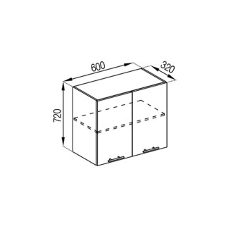 Кухонна секція верхня В 60 Адель Світ меблів 