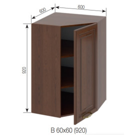 Кухонная секция верхняя 60*60 (h-920) Роксана Мир мебели