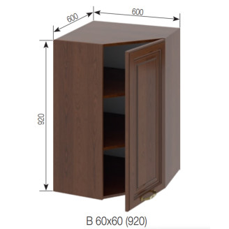 Кухонная секция верхняя 60*60 (h-920) Роксана Мир мебели