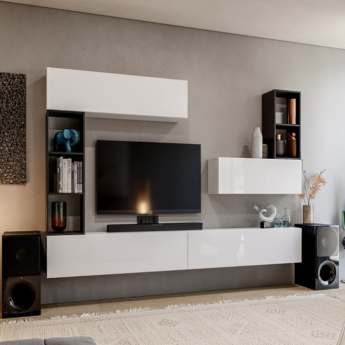 Секция BOX-43 TV 1,40 / Глянец Белый MiroMark BX-43-WB