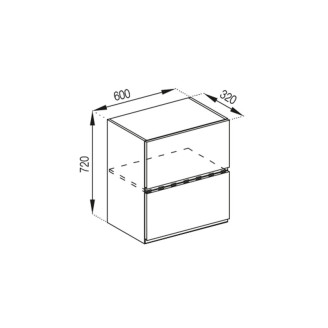 Кухонна секція верхня В 60 Б Влада Світ меблів