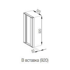 Кухонная секция верхняя В вставка (h-920) Милана Мир мебели