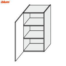 Кухонна секція Вінтаж верхня 45В/720 1дв Pro Blum VN-443W/9003 MiroMark