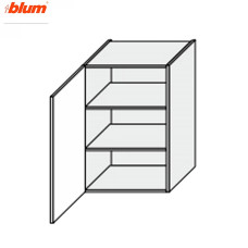Кухонна секція Мері верхня 50В/900 1дв Pro Blum MR-551W/9003gl MiroMark