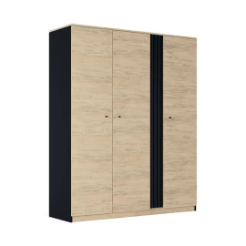 Шафа 3Дв Дуб Артизан / Антрацит Тео Світ Меблів