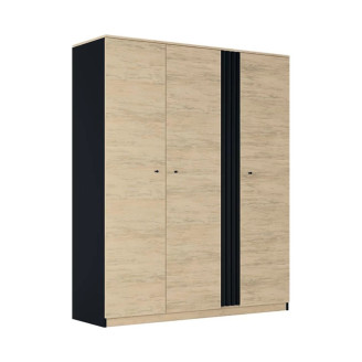 Шафа 3Дв Дуб Артизан / Антрацит Тео Світ Меблів