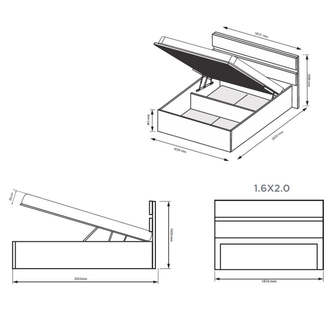 Кровать с подъёмным механизмом 1,6x2,0 Лилу / Lily Глянец Кашемир MiroMark LY-47-GC Кровать с подъёмным механизмом 1,6x2,0 Лилу / Lily Глянец Кашемир MiroMark LY-47-GC