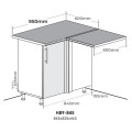 Кухонна секція Н89-845 нижня 845 кут 90