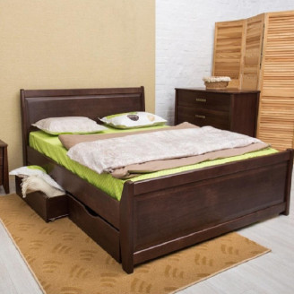 Кровать Олимп Сити с ящиками с филенкой