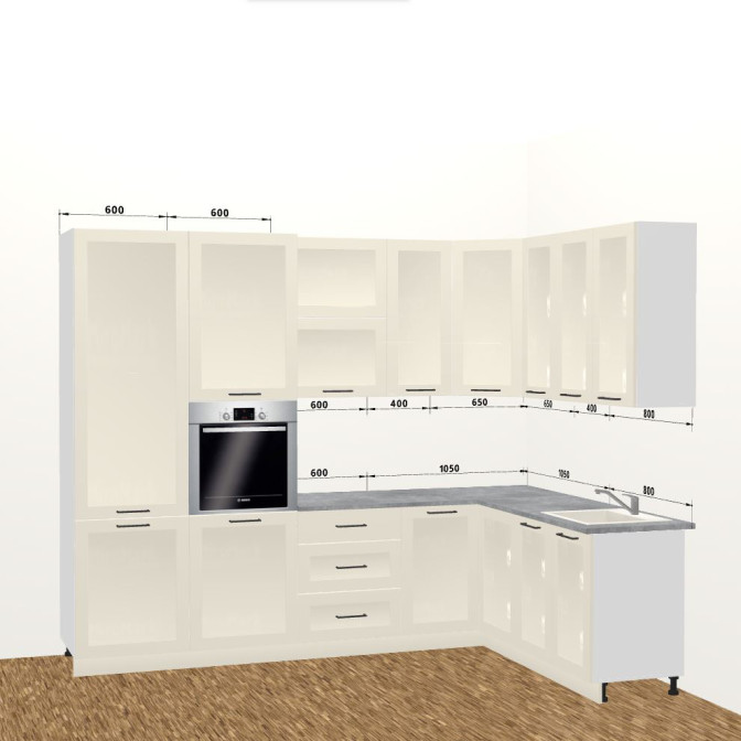 Кухня Винтаж 3,4 м В 720 Pro MiroMark