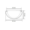 Ручка металева мушлі СС-64мм HL-11-BR MiroMark