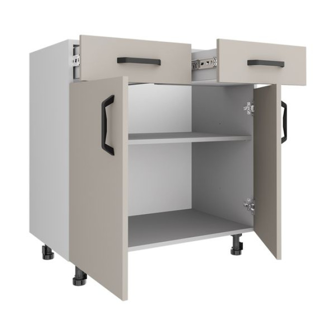 Кухонная секция нижняя НЯД-(2 + 2)80/82 Гранд глянец Garant