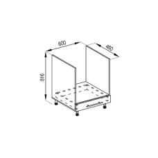 Кухонна секція нижня Н 60Пл LUX Адель Світ меблів