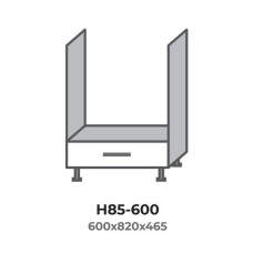 Кухонна секція Н85-600 нижня 600 духовка Модерн Еверест  