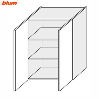 Кухонна секція Валенсія верхня 60В/720 2дв Pro Blum VL-469W/9003 MiroMark