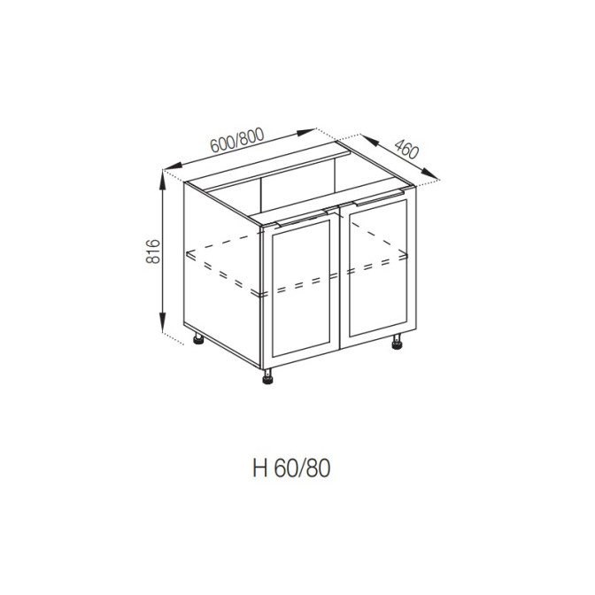 Кухонна секція нижня Н 60 Анна Світ меблів 