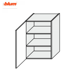 Кухонна секція Мері верхня 40В/900 1дв Pro Blum MR-542W/9003gl MiroMark