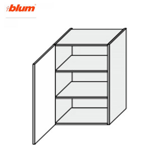Кухонна секція Мері верхня 40В/900 1дв Pro Blum MR-542W/9003gl MiroMark