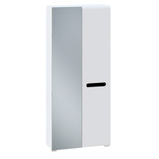 Шкаф 2ДЗ Глянец Белый / Чёрный Бьянко Мир Мебели